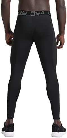 Kupitjya 3 pakirajte muške hlače za kompresiju trkača za vježbanje.