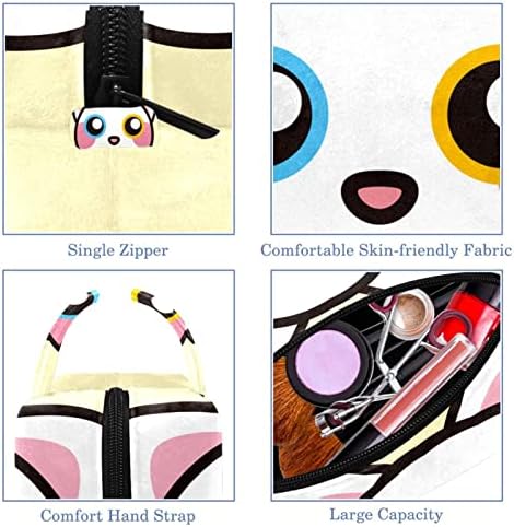 TBOUOBT Pokloni za muškarce Žene šminke Torbe toaletne torbice Male kozmetičke torbe, mačje životinjske crtiće