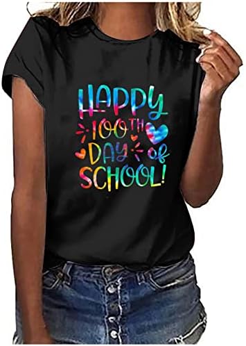 Majica s bluzom za žene jesenska ljetna odjeća modni Pamuk kratkih rukava grafički radni uredski smiješni top 0mesh 0MESH
