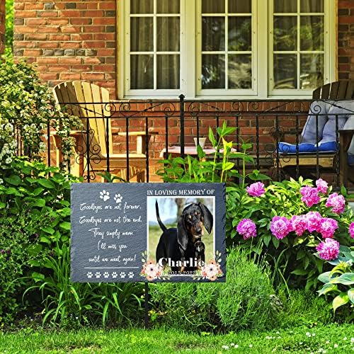 Zbogom nisu zauvijek, personalizirani crni i tan coonhounds pas memorijalni ulog, Memorijalni plakovi za gubitak kućnih ljubimaca