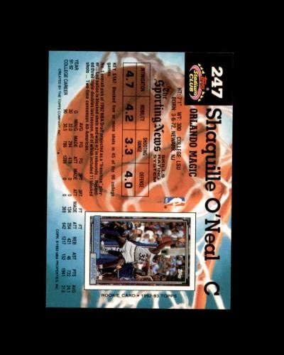 SHAQUILLE O'NEAL ROOKIE CARD 1992-93 Stadium Club 247 Orlando Magic - košarkaške ploče rookie karte