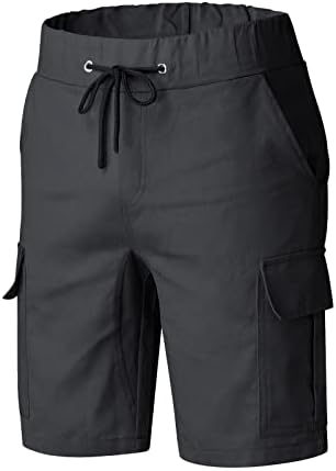 YMOSRH muške kratke hlače modno povremene solidne boje elastičnosti džepni džep kombinezon hlače kratke hlače casual