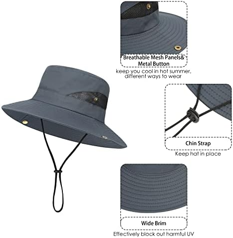 Sunčevi šeširi Upf 50 širokih rubnih ribolovnih šešira za muškarce Zaštita od sunca za ljetni šeširi na vanjskom ribolovu