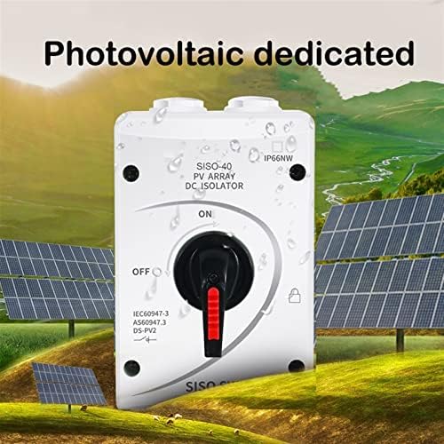 1pc 1000V DC solarni električni izolacijski prekidač s 2 para solarnih konektora za sustav solarne energije