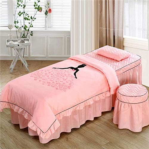 Zhuan jednostavne masažne stolne setove korejski kozmetički krevet poklopac 4 sets kreveta suknja list salon pokrivač pokrov