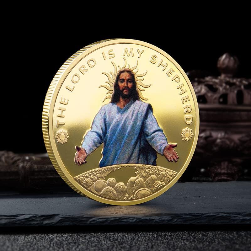 Vjera križa Isusova komemorativna kovanica zlata i srebrnog kovanica utisnuta metalna zanatski dar dar