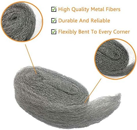 Komplet za obrt od tkanine od čelične vune, hardverska tkanina od grube žičane vune, blokator praznina, drži miševe podalje