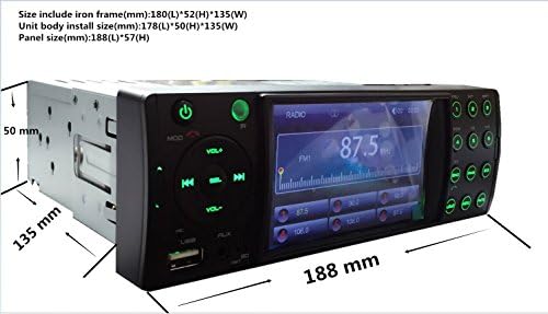 Jeftini sustav s stereo palubom - Upsztec 4202A (2017 Auto Light i prijenosni automobil Stero Bluetooth Backup Camera za