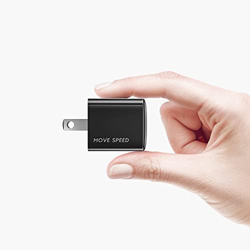 USB C zidni punjač 20W, MoveSpeed ​​PD Mini Blok za brzi punjač, ​​izdržljivi kompaktni adapter za brzo punjenje kompatibilan