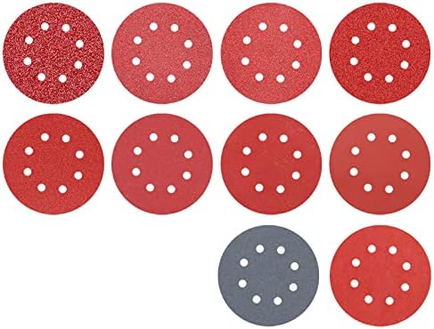 GOOFFY brušenje Diskovi za brušenje 5 inča u obliku oblika lista 80-3000 grit 8 rupa pješčana jastučića za poliranje abrazivnog