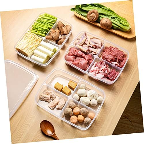 2pcs kutija za pohranu spremnik za povrće kutije za pohranu s poklopcima organizacijske kutije s poklopcima hladnjak za pohranu