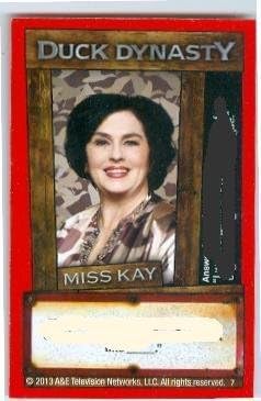 Miss Kay Duck Dynasty Trading Game Card 2013 2x3
