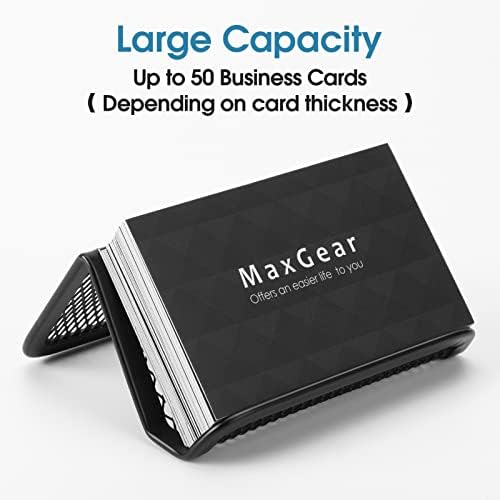 MaxGear posjednik posječene kartice za vlasnike posjetnica Metal Metal Mesh držač posječene kartice Display Desk stol Stalk