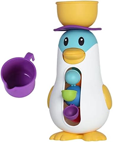Toyvian igračke za kupku vodenih kotača Šarene igračke za pingvin s rotacijskim vodenim kotačima zabava za bebe igračke za