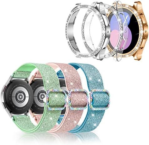 Letoid 3 pakiranje za Samsung Galaxy Watch 5 Pro 45 mm kućište [bez zaštitnog zaslona], Bling Crystal Diamond Watch Band