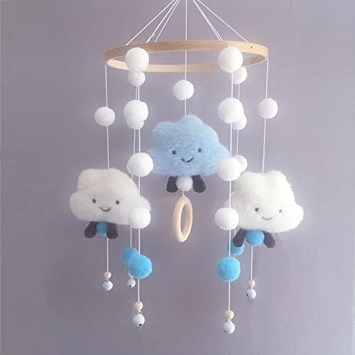 Vensen futrola oblaka kosa kuglica vjetar chime krevet zvono za bebe dekorativni privjesak dječje sobe ukras zida Dječji
