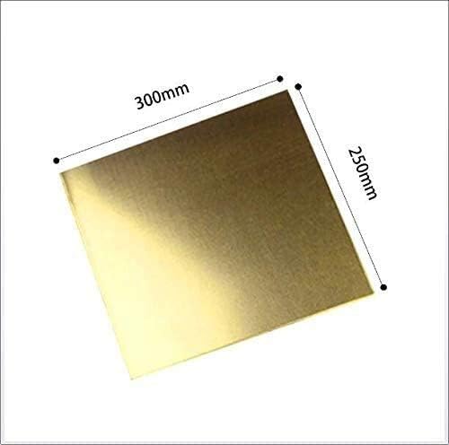 Mesingana ploča mjedene ploče debljina bakrene ploče - širina: 250 mm duljina: 300 mm metalna folija