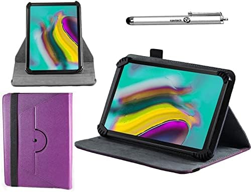 Navitech Purple futrola sa 360 rotacijskim stalkom i olovkom kompatibilnim s Toscido T26 10.36 Tablet