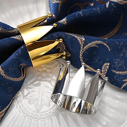 N/a 12 komada kopča za salvete za vjenčani stol ukrasi ukrasni uši tkanina prsten pozlaćeni metalni krunski salveti prsten