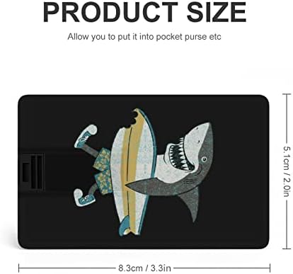 Shark Surf USB flash pogon Dizajn kreditne kartice USB flash pogon Personalizirani memorijski stick tipka 32G