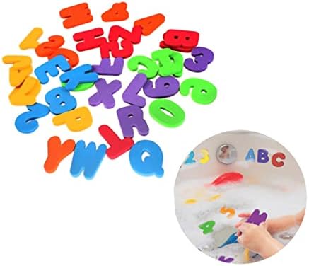 Toyvian 36pcs igračke za kade za kupaonicu abeceda igračke za igračke igračke abecede igračke za rano učenje edukacijsko