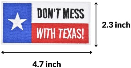 4pcs Ne zezajte se s teksaškim državnim zastavama zapečaje za odjeću, šivanje/ željezo na zakrpama za odjeću, majice, ruksake,