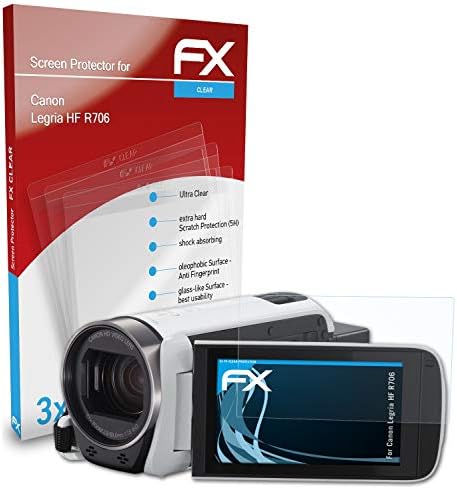 ATFOLIX Zaštitni film kompatibilan s Canon Legria HF R706 Zaštitni zaštitnik, ultra čist FX zaštitni film