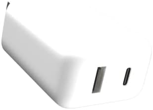 Brzi paket za punjenje: USB-C do USB-C i USB-A do USB-C kabela s dvostrukim adapterom za napajanje 20W