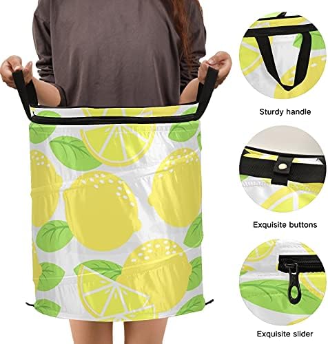 Ljetni voćni limun Pop up up rublje rublje s poklopcem s zatvaračem sklopivi rublje s ručkama s ručkama koji se može srušiti