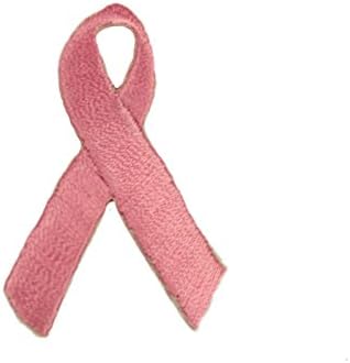 Altotux 2 x 1,25 samozapisna ružičasta svijest o raku dojke vrpca izvezena naljepnica zakrpa željezo šivanje na appique