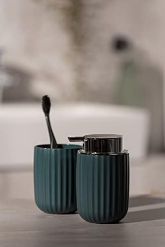 Wenko Agropoli tamnozeleni tekući sapun, dozator deterdženta, 0,25 L, 7,5 x 12,5 x 9 cm