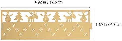 Božićni dekor 50pcs božićne navlake za svijeće, papirna šuplja svjetiljka za svijeće s uzorkom snježne pahulje, poklopac