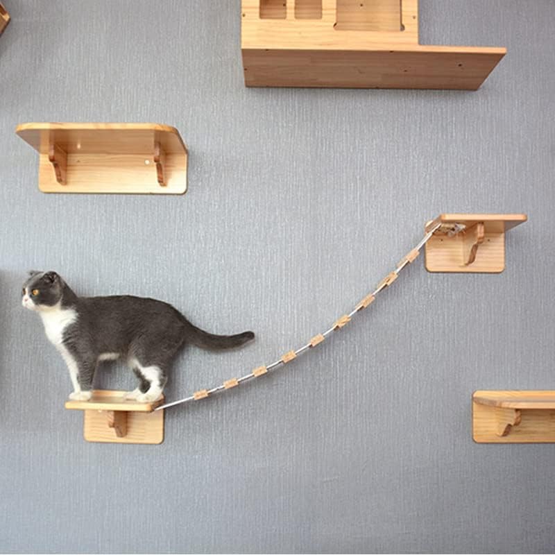 Fzzdp mačka igračka mačja most ljestve za penjanje okvir mačje drvo kuću mačiće mačiće za skakanje diy kućnih ljubimaca kućni