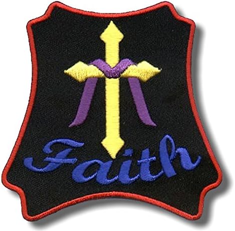 Vjera - vezeni zakrpa 9 x 9 cm