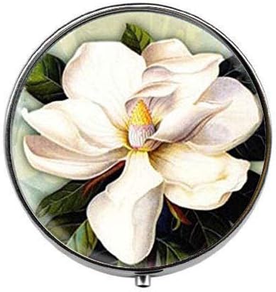 Novi cvijet bijele magnolije - umjetnički foto papir za tablete-preslatka kutija za tablete-staklena kutija za slatkiše