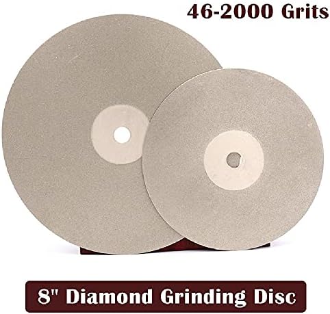 1PCS 8-inčni 180 grit Diamond Obloženi ravni krug kotača brušenje brusnog diska za poliranje