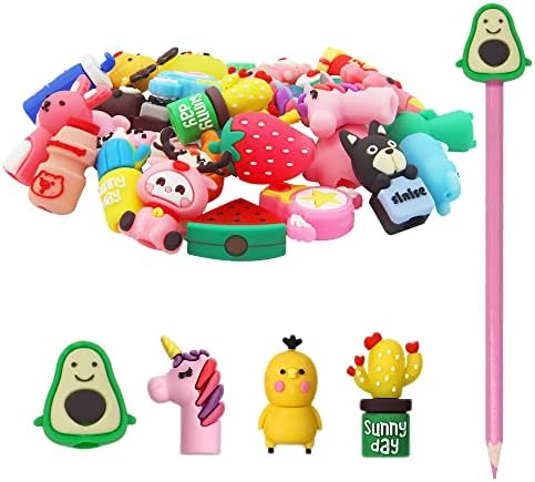 30 komada Slatka životinjska olovka i 1 komada Oštrič za olovke za olovke na nagradama u učionici za djecu, kape za olovke