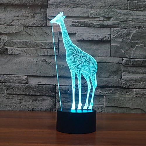 3. Svjetiljka s žirafom noćno svjetlo Touch stol stolne svjetiljke optička iluzija 7 svjetla koja mijenjaju boju dekoracija