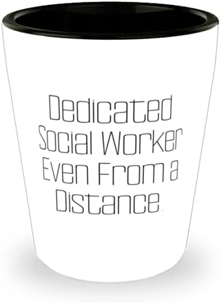 Najbolji socijalni radnik, predani socijalni radnik čak i na daljinu, zabavna čaša za kolege od voditelja tima