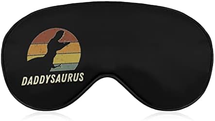 DadDysaurus Daddy Dinosaur Spava maska ​​s povezom s očima Slatka nijansa za oči Smiješno noćno poklopac s podesivim remenom