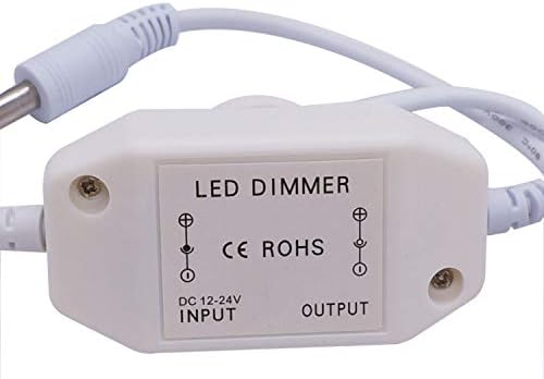 Weideer 2PCS DC12V-24V LED traka Svjetla zatamnjena prekidač PWM rotacijski dimmer regulator inline Dimmer prekidač za LED