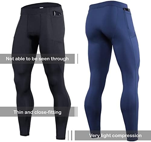 OEBLD kompresijske hlače muškarci UV blokirajući trkačke tajice 1 ili 2 pakete teretane joge za atletsku vježbu