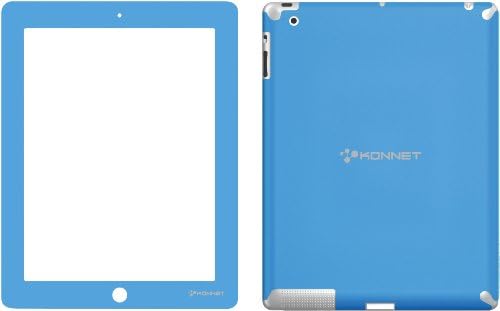 Konnet Style Shield Pack - Zaštita zaslona u boji za iPad 4/iPad 2 - Plava