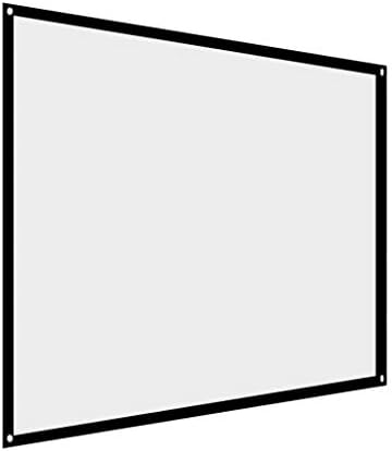 PDGJG Projekcija 60-100 inča prijenosna preklopljiva neobuzdana bijela projektor Projekcija Projekcija Projekcija 4: 3