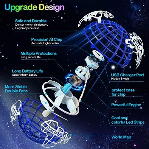2023. Igračka svemirski Globus ugrađen u pozadinsko osvjetljenje, rotirajući na otvorenom 360. lopti drona, cool igračka