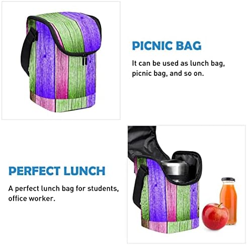 Ženska torba za ručak, Muška kutija za ručak, ženska torba za ručak, Muška kutija za ručak, stari uzorak šarenih prugastih