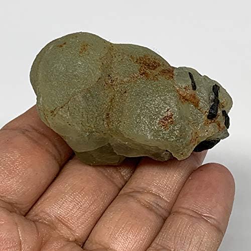 Watangems 73,8 grama, 2.1 x1.3 x1.2 Prirodni neliječeni prehit s uzorkom mineralnog uzorka epidota iz Malija, B6955