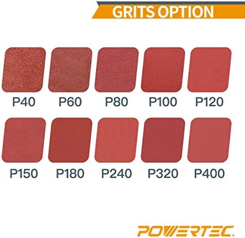 Powertec 401310 Univerzalni pojasevi za brušenje 3/8-inčni x 13-inčni | Aluminijski oksid 100 grit - 10 pakiranja