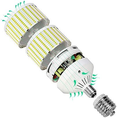 Ekvivalentna LED kukuruzna žarulja od 800 vata, Nova nadograđena 10000 lumena, Hladno bijelo svjetlo od 6000 K, baza od 926