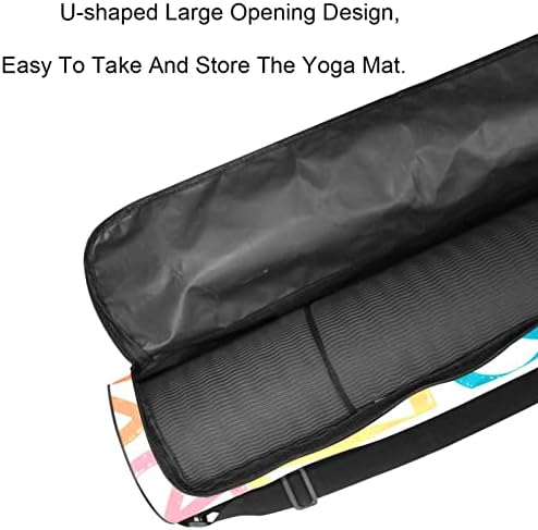 Torba za joga prostirku, torba za nošenje joga prostirke s patentnim zatvaračem s podesivim remenom za žene i muškarce